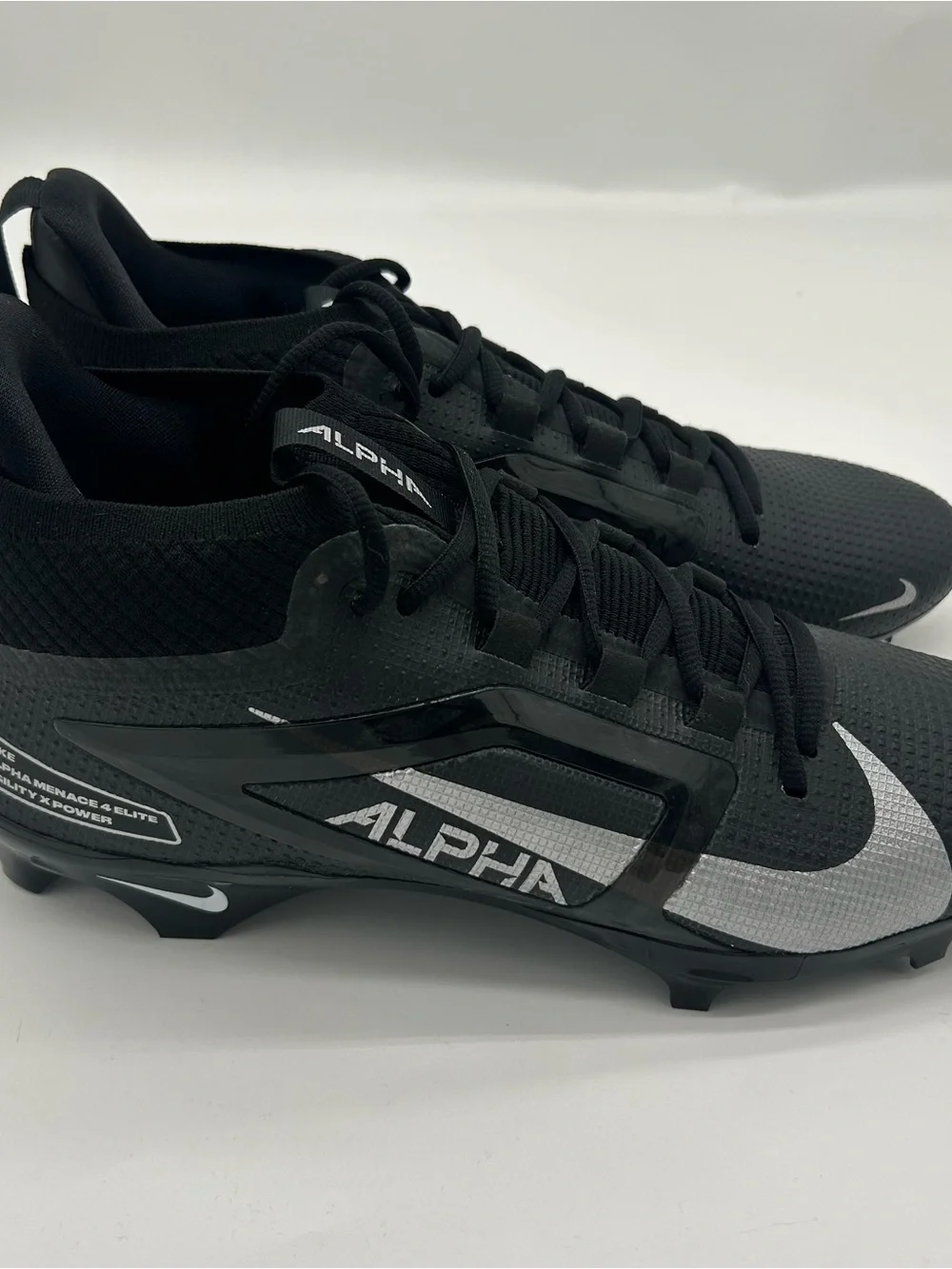 Nike Alpha Elite Black Football Cleats